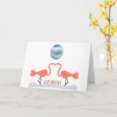 ジェミニ誕生日カードとオリジナルデジタルアート カード (黄色い花)