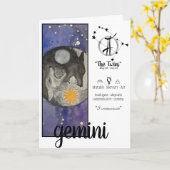 ジェミニ誕生日カード カード (黄色い花)