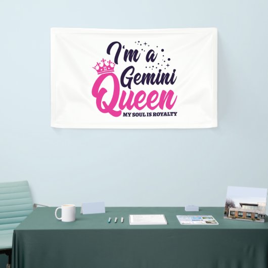 ジェミニ誕生日クイーンアストロロジー〔占星術の〕十二宮図サインソウル 横断幕 (トレードショー)