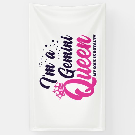 ジェミニ誕生日クイーンアストロロジー〔占星術の〕十二宮図サインソウル 横断幕 (縦)