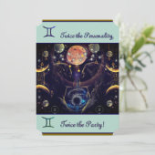 ジェミニ誕生日招待状 招待状 (スタンド正面)