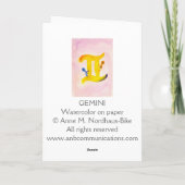 ジェミニ誕生日 カード (裏面)