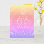 ジェミニ誕生日 カード (黄色い花)