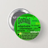 ジェミニ誕生日 缶バッジ (正面&裏面)