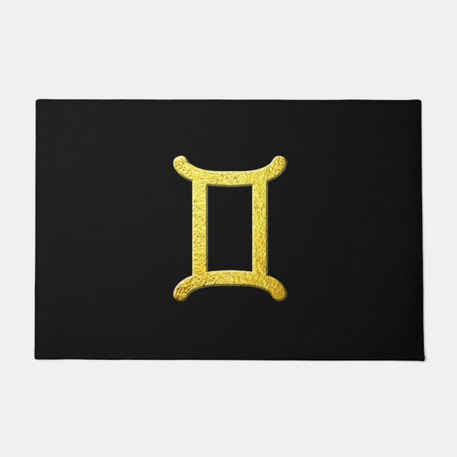 ジェミニ金ゴールド ドアマット (正面)