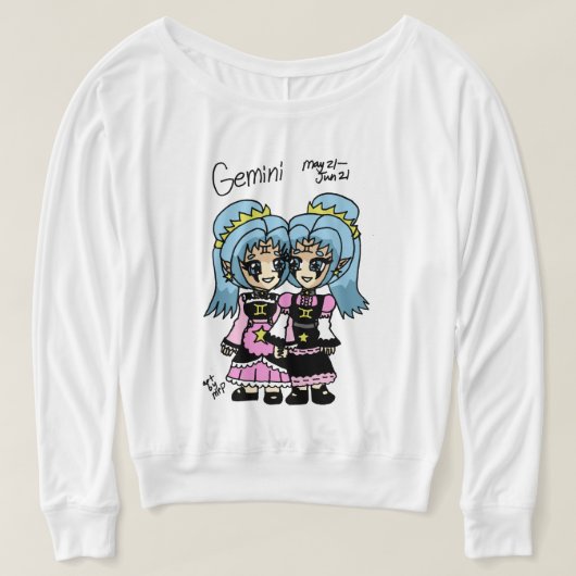 ジェミニ長袖 Tシャツ (デザイン正面)
