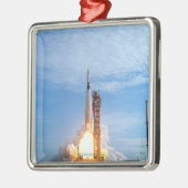 ジェミニ11のための地図書のAgenaターゲット車の離昇 メタルオーナメント (左)