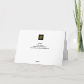 ジェミニ2〔占星術の〕十二宮図誕生日 カード (裏面)