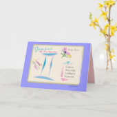 ジェミニ6月の挨拶状 カード (黄色い花)