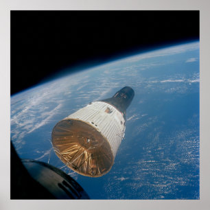 ジェミニ6Aから見たジェミニ7宇宙船 ポスター