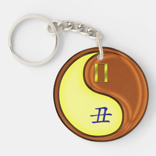 ジェミニ&ウッドオックス キーホルダー (正面)