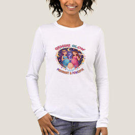 ジェミニ・グロー:妊婦 & パワフル - 楽しくエンパワメント トライブレンドTシャツ