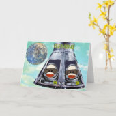 ジェミニ・ソック・モンキー カード (黄色い花)