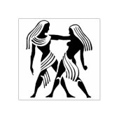 ジェミニ・ツインズ〔占星術の〕十二宮図・スタンプ ラバースタンプ (インプリント)