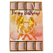 ジェミニ – ハッピーバースデー中抱き枕 ミディアムペーパーバッグ (正面)