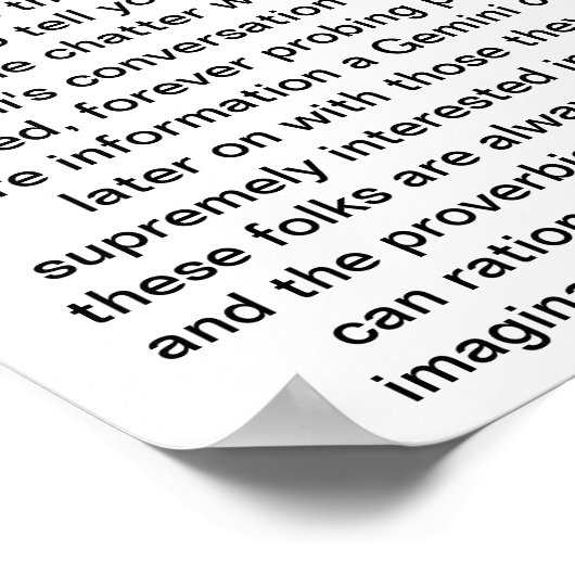 ジェミニ ポスター (角)