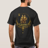 ジェミニ ユニーク 星座 Tシャツ (裏面)