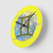 ジェミニ ラウンド壁時計 (傾斜)