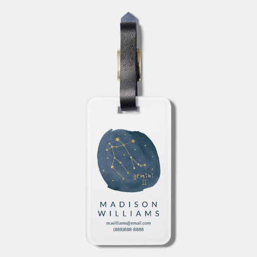 ジェミニ ラゲッジタグ (裏面縦)