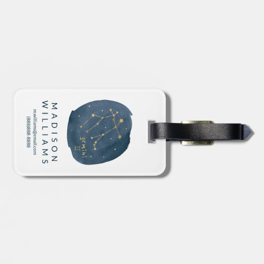 ジェミニ ラゲッジタグ (裏面横)