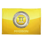 ジェミニ(占星術の)十二宮図の印 枕カバー (裏面)