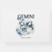 ジェミニ〔占星術の〕十二宮図をテーマにした誕生日パーティー ゲストブック (裏面)