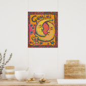 ジェミニ〔占星術の〕十二宮図アートポスター ポスター (キッチン)