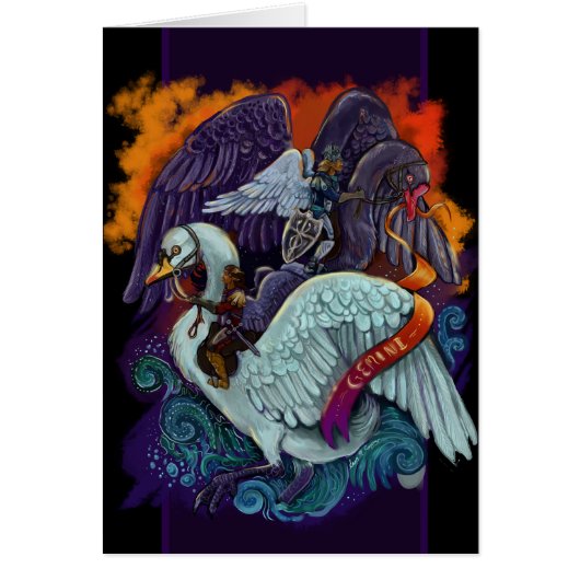 ジェミニ〔占星術の〕十二宮図カード (正面)