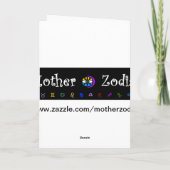 ジェミニ〔占星術の〕十二宮図グリーティングカード シーズンカード (裏面)