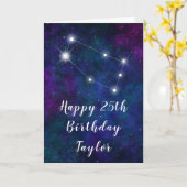 ジェミニ〔占星術の〕十二宮図コンステレーションハッピーバースデー カード (黄色い花)