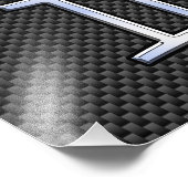 ジェミニ〔占星術の〕十二宮図サインオンチャコールカーボンファイバープリント フォトプリント            (角)