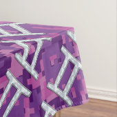 ジェミニ〔占星術の〕十二宮図サインオンピンクデジタル迷彩柄 テーブルクロス (インサイチュ)