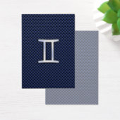 ジェミニ〔占星術の〕十二宮図サインオンブルーカーボンファイバースタイル (デスク)