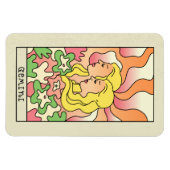 ジェミニ〔占星術の〕十二宮図サイン抽象芸術アートヴィンテージ マグネット (横)