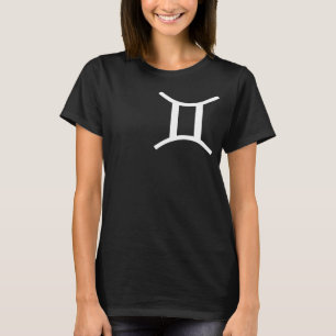 ジェミニ〔占星術の〕十二宮図サインTシャツ – 占星術のデザイン Tシャツ