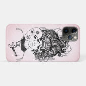 ジェミニ〔占星術の〕十二宮図シンボルとサインピンク Case-Mate iPhoneケース (裏面(横))