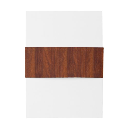 ジェミニ〔占星術の〕十二宮図シンボルオンマホガニー様プリント 招待状ベリーバンド (裏面例)