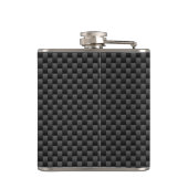 ジェミニ〔占星術の〕十二宮図シンボルチャコールカーボンファイバープリント フラスク (裏面)