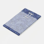 ジェミニ〔占星術の〕十二宮図シンボルブルーデジタルカモフラージュ ポストイット (アングル)