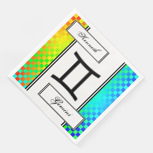 ジェミニ〔占星術の〕十二宮図シンボル標準by Kenneth Yoncich (コーナー)