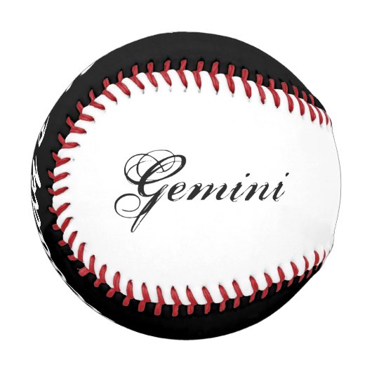ジェミニ〔占星術の〕十二宮図シンボル標準by Kenneth Yoncich 野球ボール (正面左)