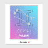 ジェミニ〔占星術の〕十二宮図スターサインウォーター色占星術 シール (シート)