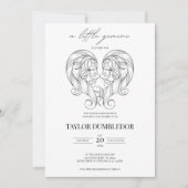 ジェミニ〔占星術の〕十二宮図スターサイン星占いベビーシャワー 招待状 (正面)