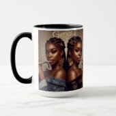 ジェミニ〔占星術の〕十二宮図ミュージシャントランペット マグカップ (左)