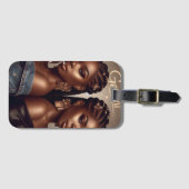 ジェミニ〔占星術の〕十二宮図ミュージシャントランペット ラゲッジタグ (正面横)