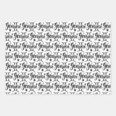 ジェミニ〔占星術の〕十二宮図ラッピング紙セット ラッピングペーパーシート (正面)