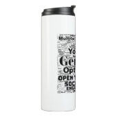 ジェミニ〔占星術の〕十二宮図ワードクラウドインスピレーションタンブラー タンブラー (回転左)