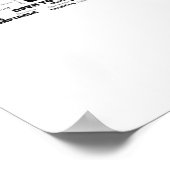 ジェミニ〔占星術の〕十二宮図ワードクラウド ポスター (角)