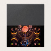 ジェミニ〔占星術の〕十二宮図折り畳みカード (外部フラット)