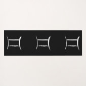 ジェミニ〔占星術の〕十二宮図星占いサイン5月6月誕生日 ヨガマット (裏面(横))